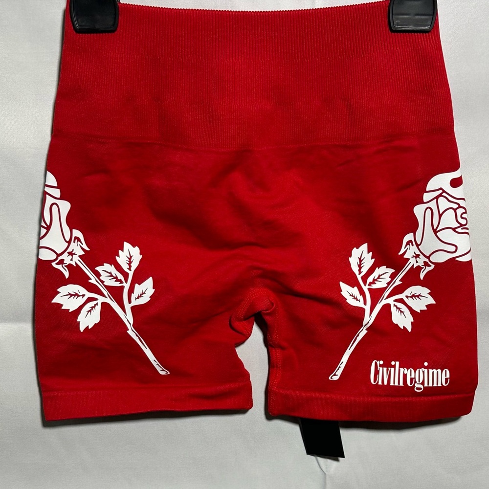 Civil Regime Women's Red Bike Shorts Size XS
